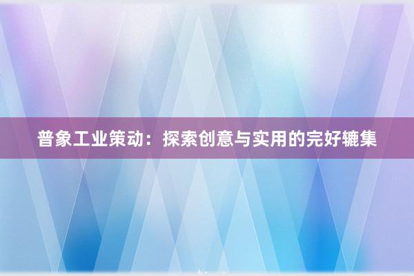 普象工业策动：探索创意与实用的完好辘集